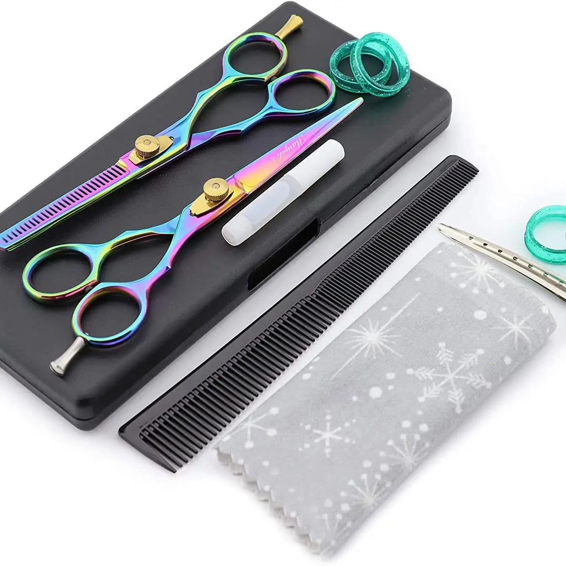 Professional 6 Inch Hairdressing Barber Scissors Set Thinning Shears